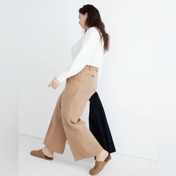 Madewell The Harlow Wide-Leg Pant in Seed Khaki Size 14 - Picture 4 of 16